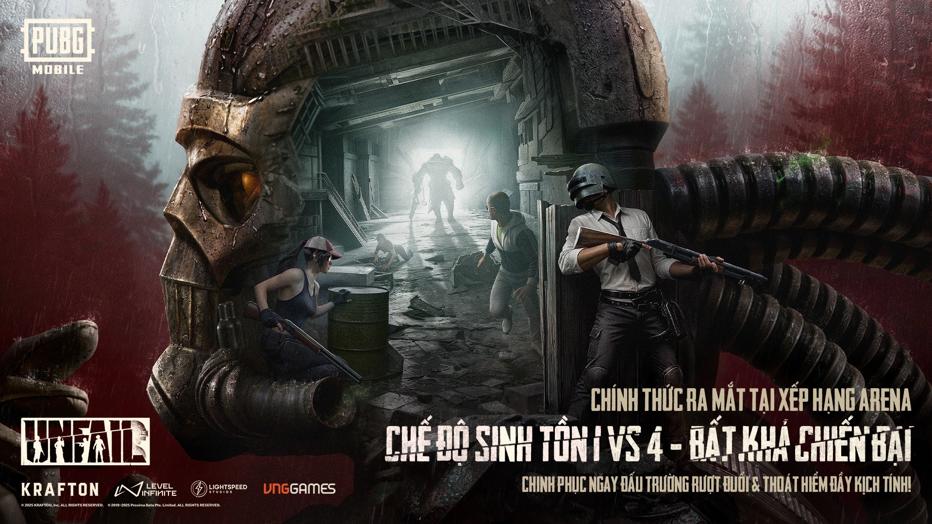 PUBG MOBILE ra mắt chế độ sinh tồn 1 vs 4 đầy kịch tính