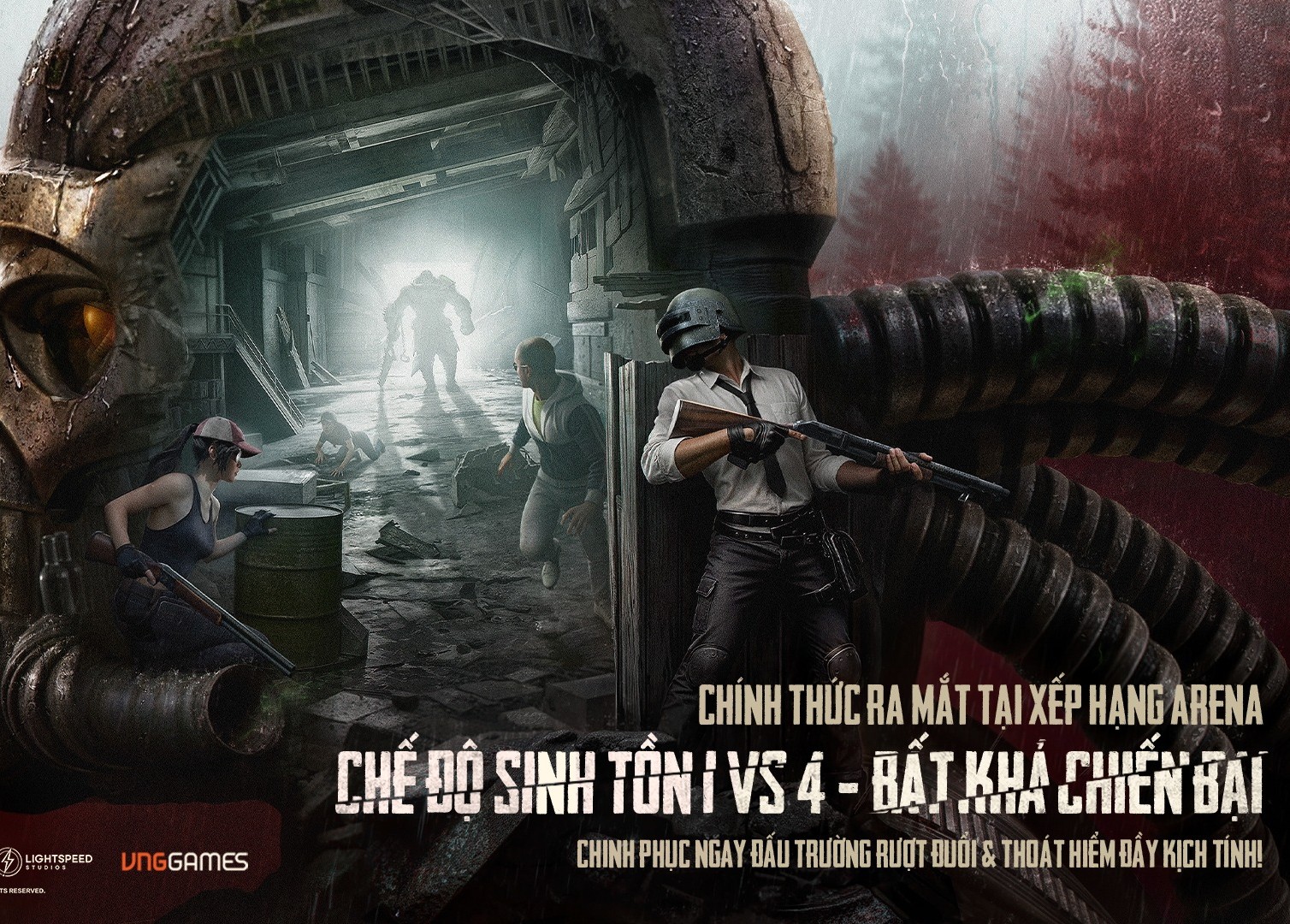 PUBG MOBILE ra mắt chế độ sinh tồn 1 vs 4 đầy kịch tính