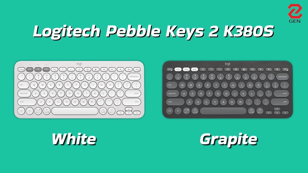Bàn phím Logitech Pebble Keys 2 K380S: Pin 3 năm?