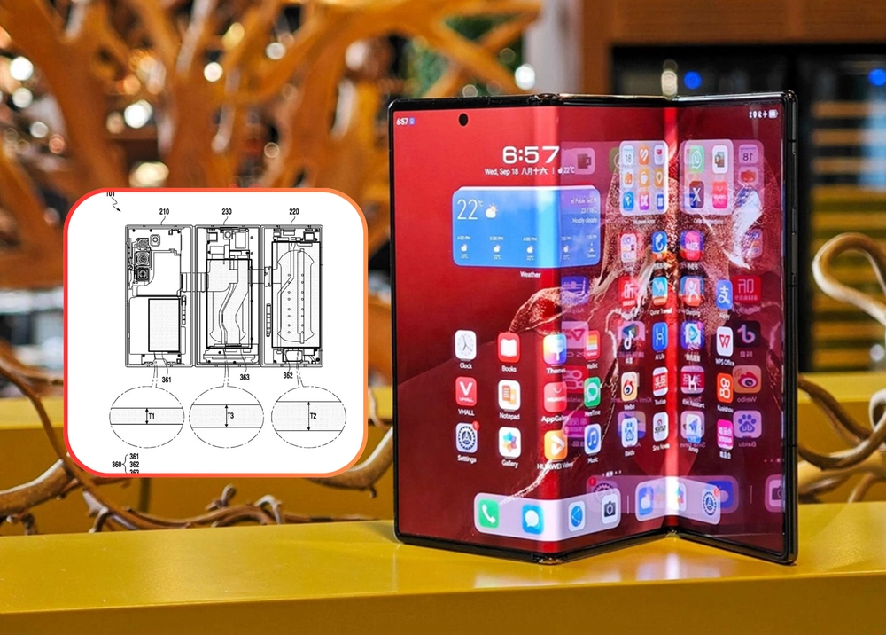 Samsung Galaxy Z TriFold lộ bản vẽ có đến 3 viên pin