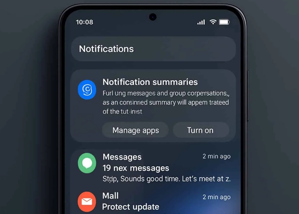 Samsung One UI 8.5 sắp ra mắt tính năng AI tóm tắt thông báo
