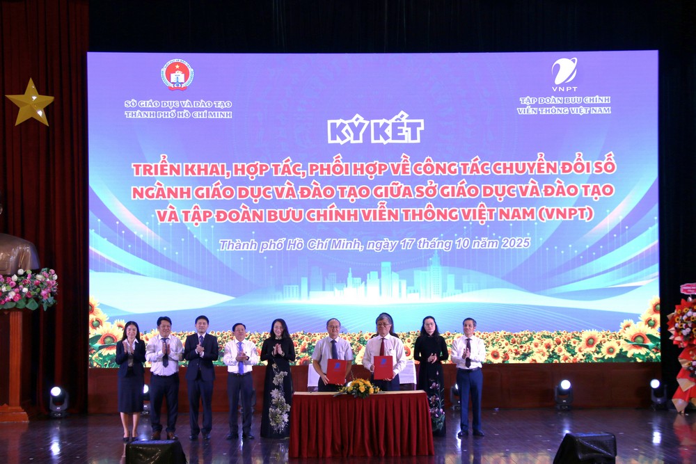 VNPT TP.HCM và Sở GD&ĐT hợp tác thúc đẩy chuyển đổi số giáo dục