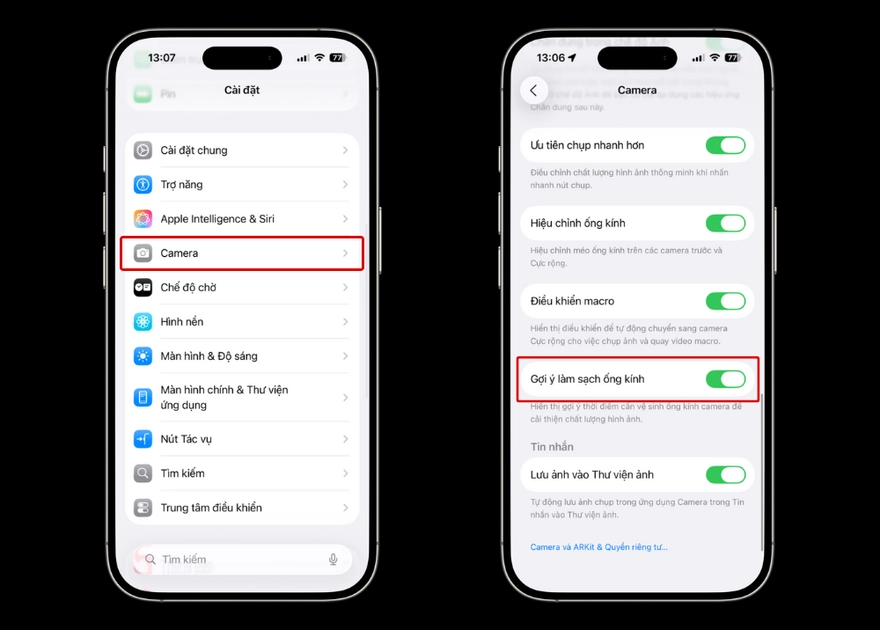 Apple âm thầm thêm tính năng cảnh báo ống kính bẩn