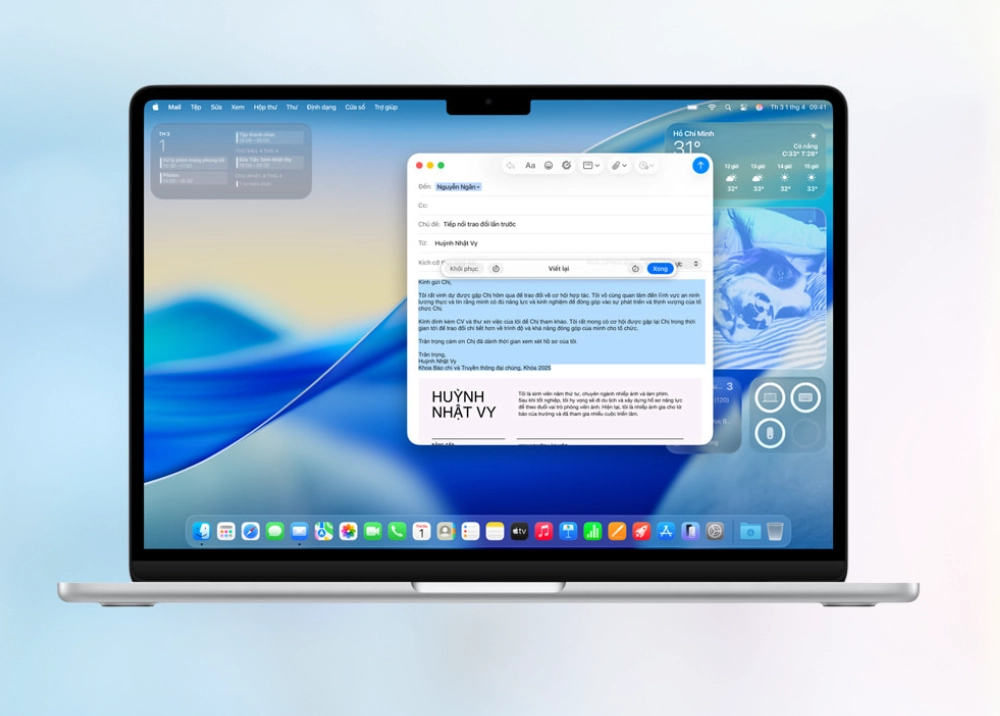 Apple Intelligence chính thức hỗ trợ tiếng Việt