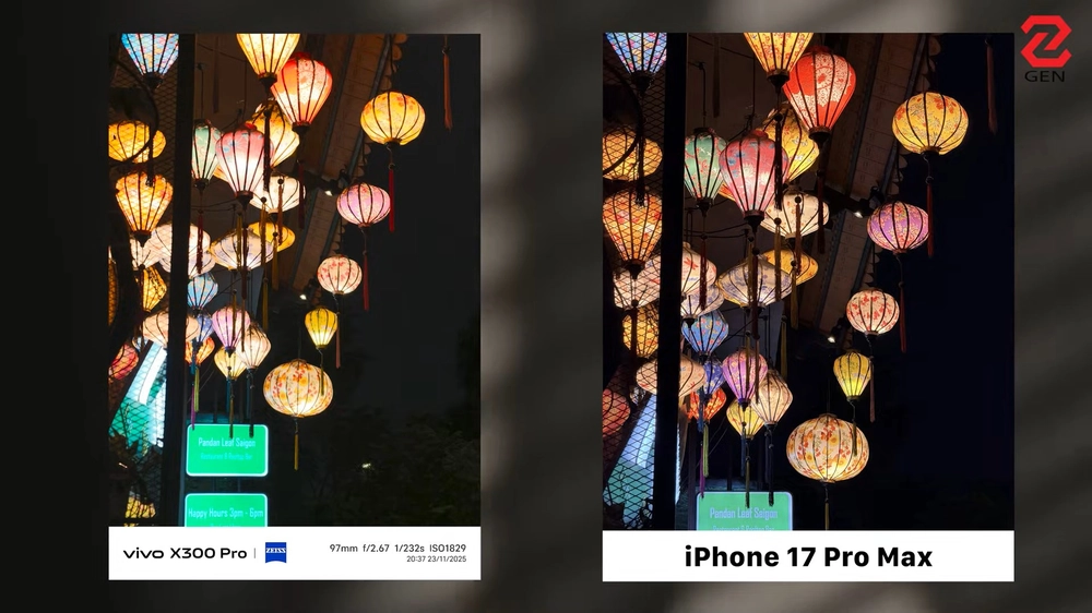 Camera của iPhone 17 Pro Max và vivo X300 Pro: Ai hơn ai?
