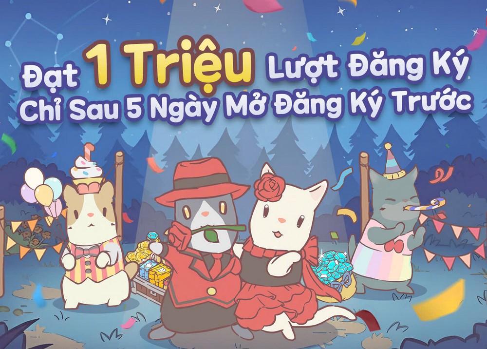 Cats & Soup: Fluffy Town đạt 1 triệu đăng ký sau 5 ngày