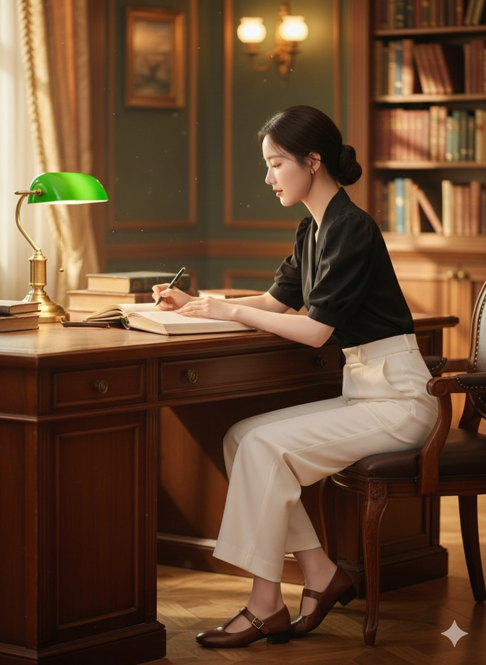 Câu lệnh Gemini tạo ảnh "working vibe" thanh lịch