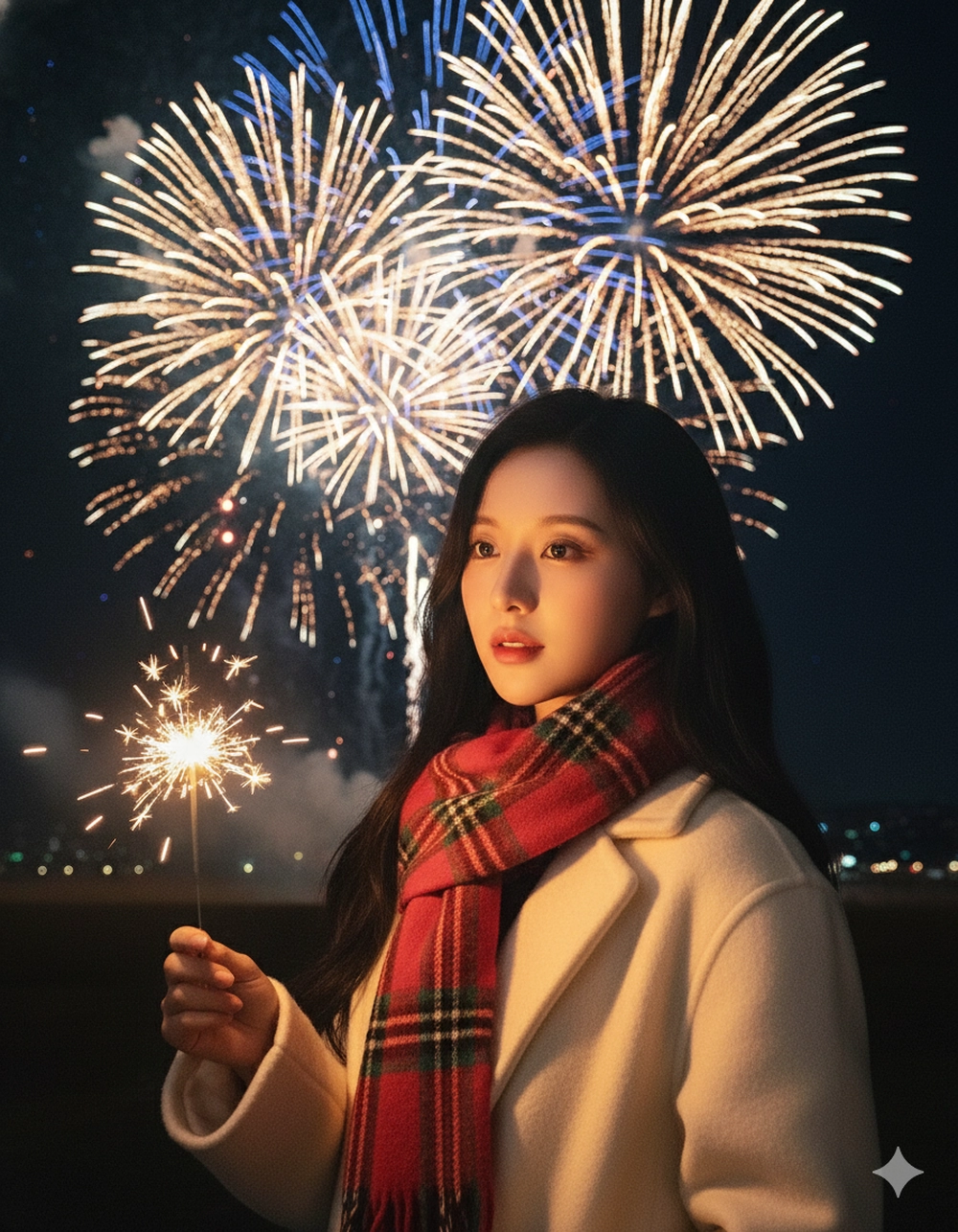 Check-in pháo hoa sớm với 1 câu lệnh Gemini AI