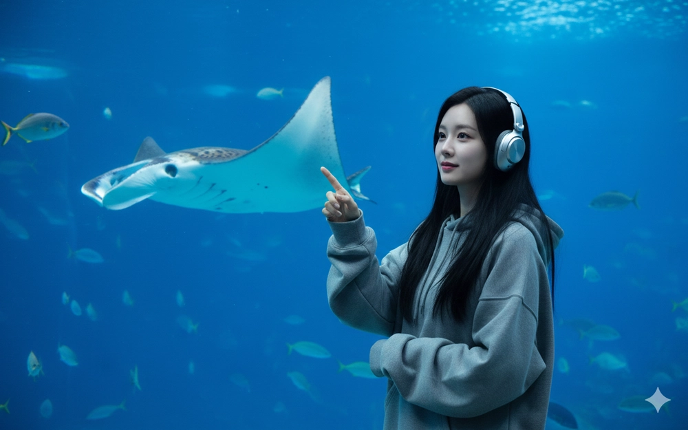 Chụp ảnh đi thủy cung quá dễ với Gemini AI!