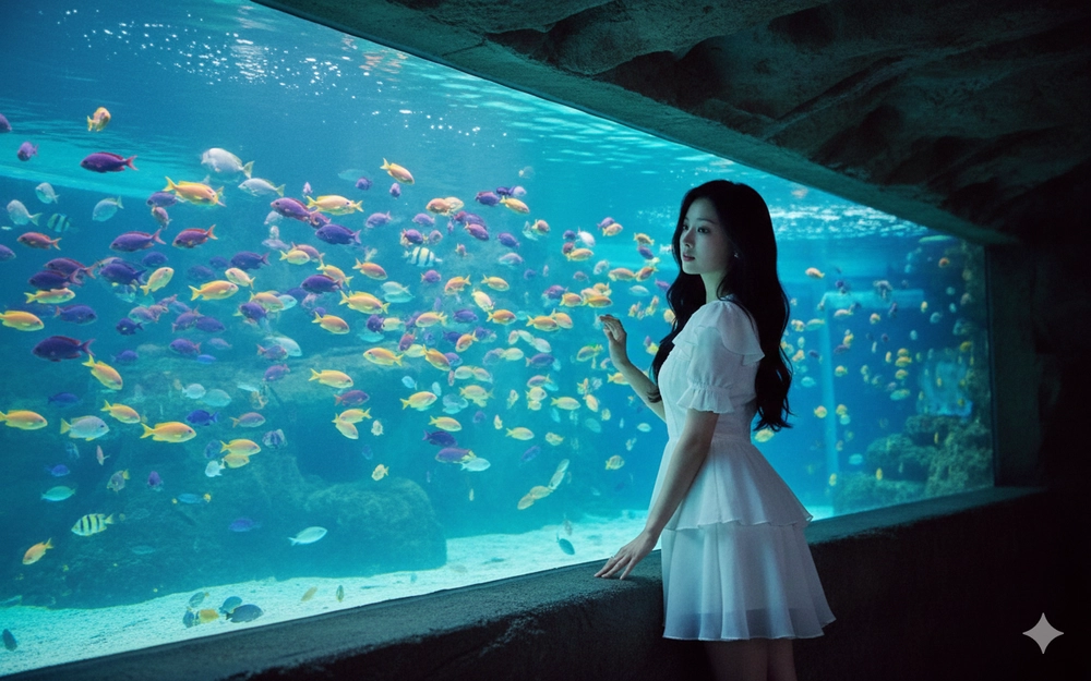 Chụp ảnh đi thủy cung quá dễ với Gemini AI!