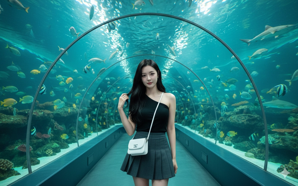 Chụp ảnh đi thủy cung quá dễ với Gemini AI!