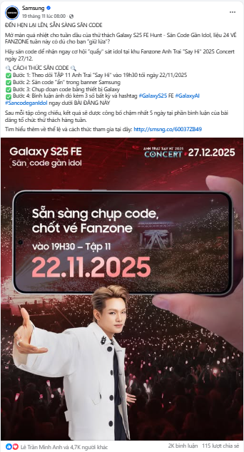 Mới tuần thứ 2 đã hơn 2.000 lượt tham gia, thử thách săn code gặp Anh Trai Say Hi có gì mà giới trẻ mê đến vậy?