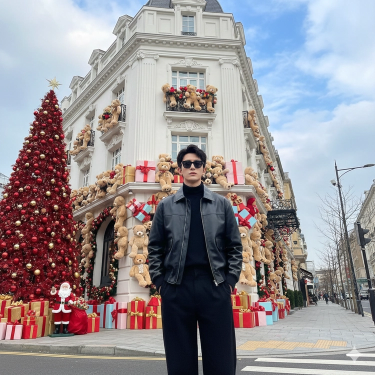 Giúp bạn trai có ảnh đón Noel chỉ với 1 câu lệnh Gemini AI