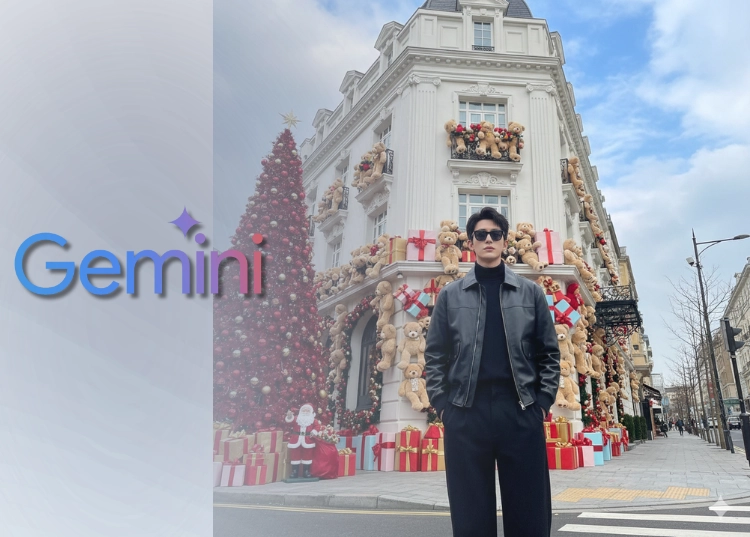 Giúp bạn trai có ảnh đón Noel chỉ với 1 câu lệnh Gemini AI