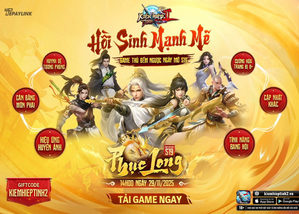 Kiếm Hiệp Tình 2 Mobile tái sinh toàn diện trước thềm mở S19