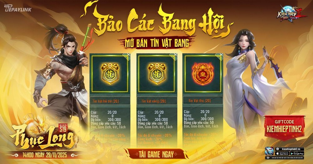 Kiếm Hiệp Tình 2 Mobile tái sinh toàn diện trước thềm mở S19