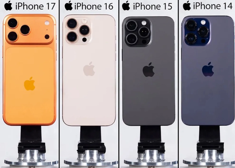 So kè tốc độ các đời iPhone từ iPhone 12 đến iPhone 17
