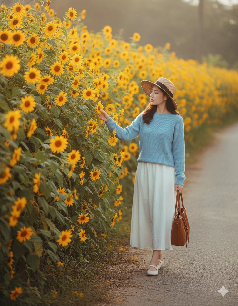 Tạo ảnh check-in hoa dã quỳ Đà Lạt lung linh bằng Gemini AI