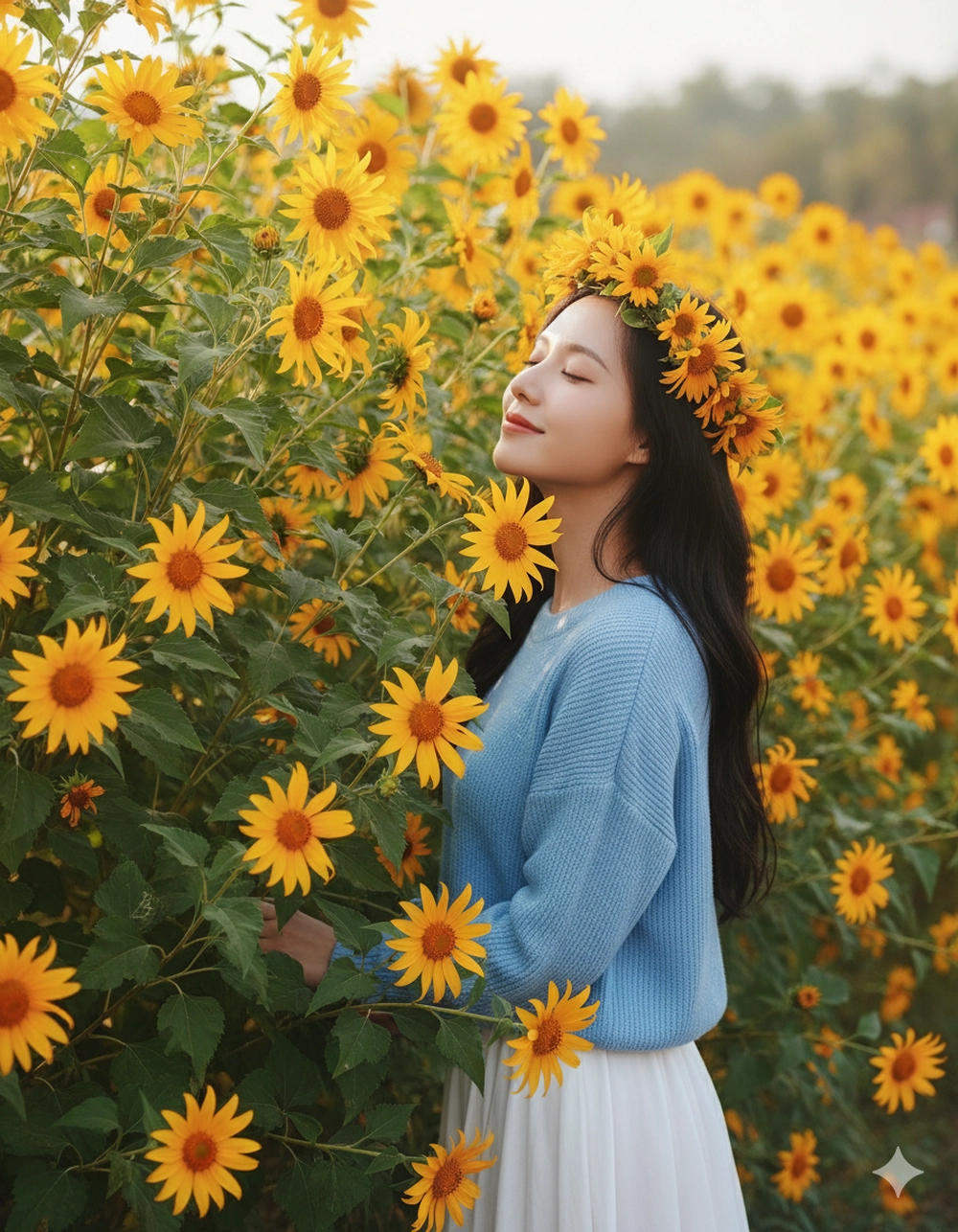 Tạo ảnh check-in hoa dã quỳ Đà Lạt lung linh bằng Gemini AI