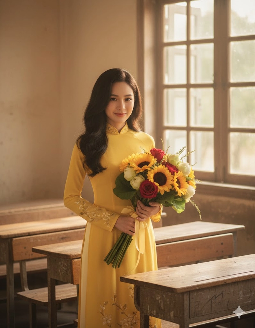 Tạo ảnh chúc mừng 20/11 bằng AI tri ân cô giáo Việt