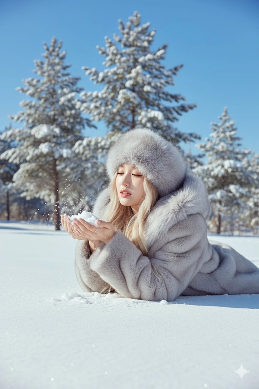 Tổng hợp câu lệnh tạo ảnh check-in mùa đông tuyết trắng