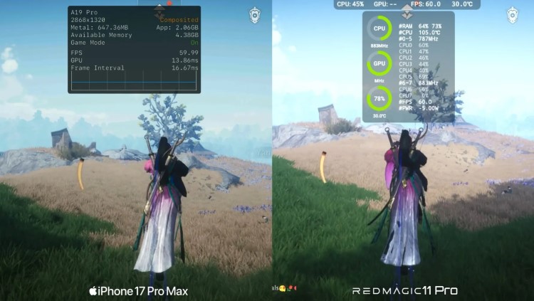 A19 Pro ổn định hơn hẳn Snapdragon 8 Elite Gen 5 khi chơi game