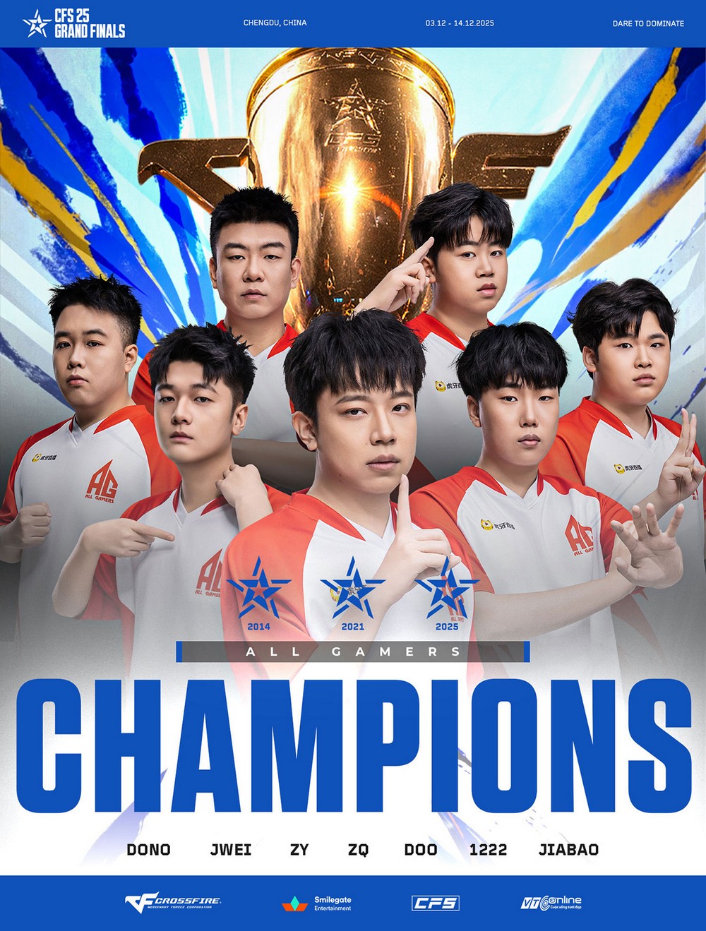 All Gamers đăng quang CFS 2025 Grand Finals: Sự trở lại của những nhà vua