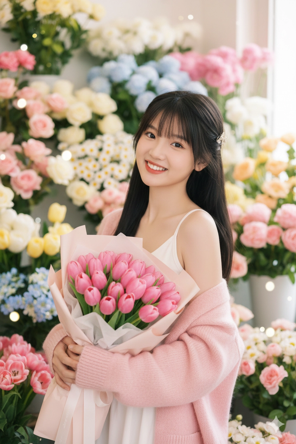 Bộ lệnh AI Gemini tạo ảnh nàng thơ đẹp "hút hồn"