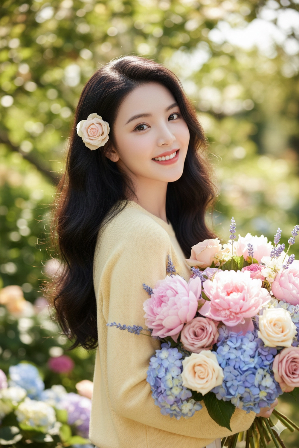 Bộ lệnh AI Gemini tạo ảnh nàng thơ đẹp "hút hồn"