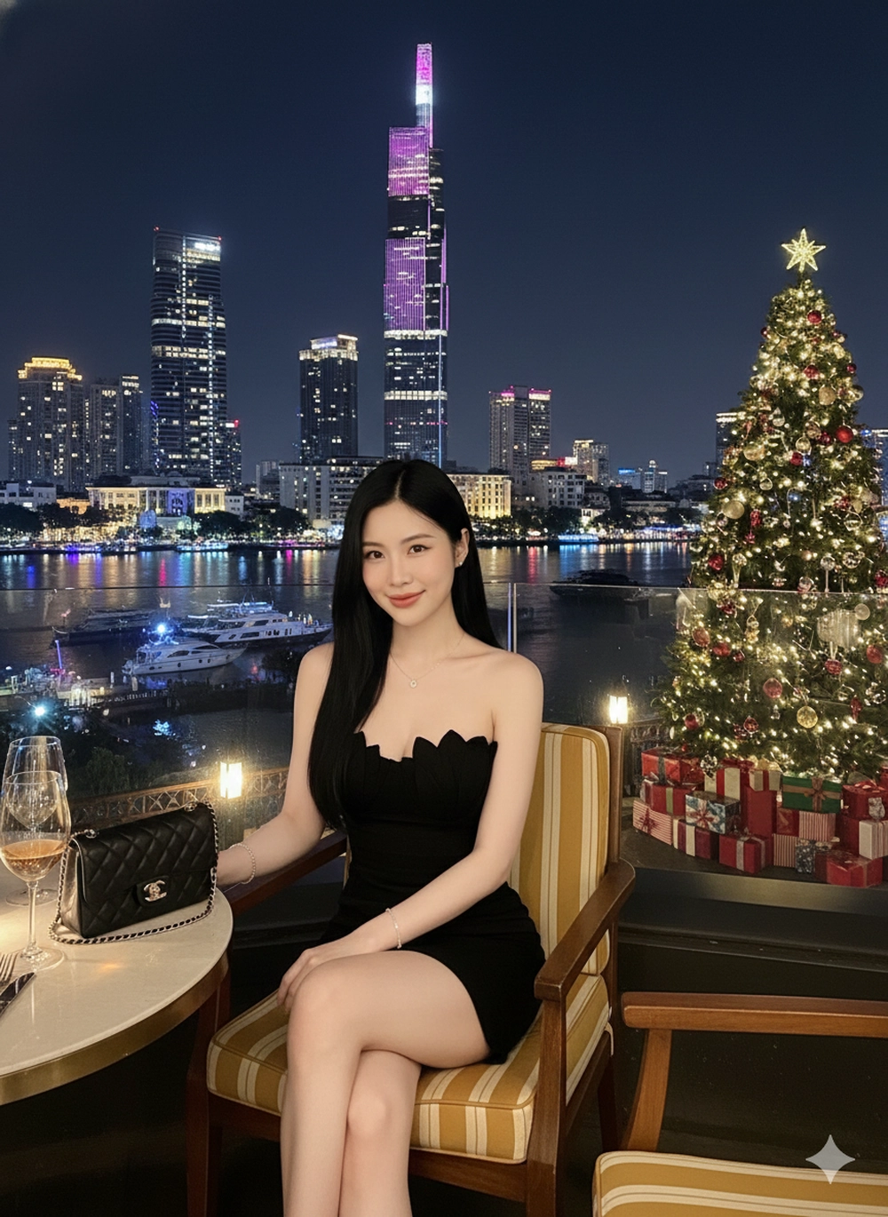 Bộ Prompt Gemini tạo ảnh Noel không phải chen chúc