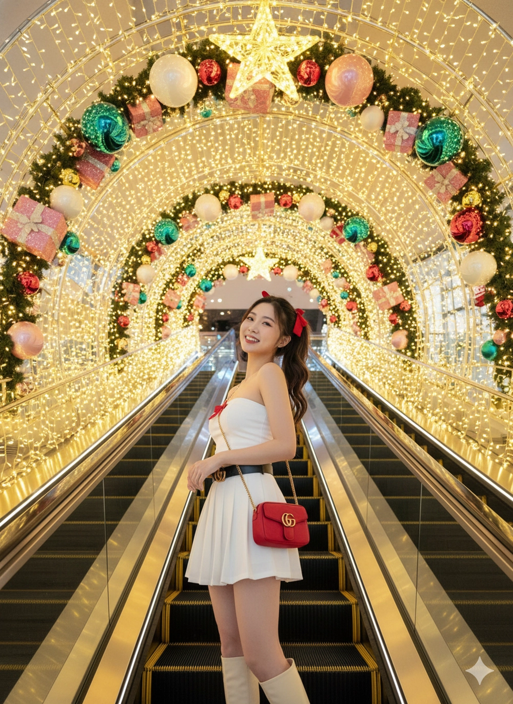 Bộ Prompt Gemini tạo ảnh Noel không phải chen chúc