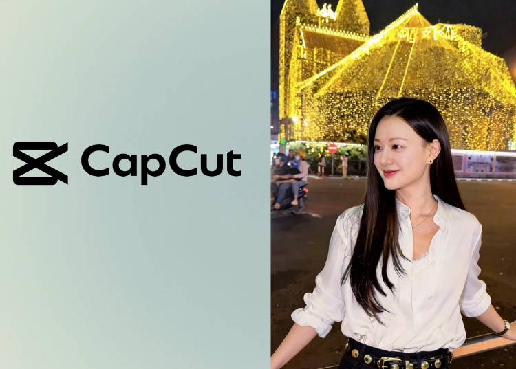 CapCut AI ghép ảnh check-in Nhà thờ Đức Bà cực trend