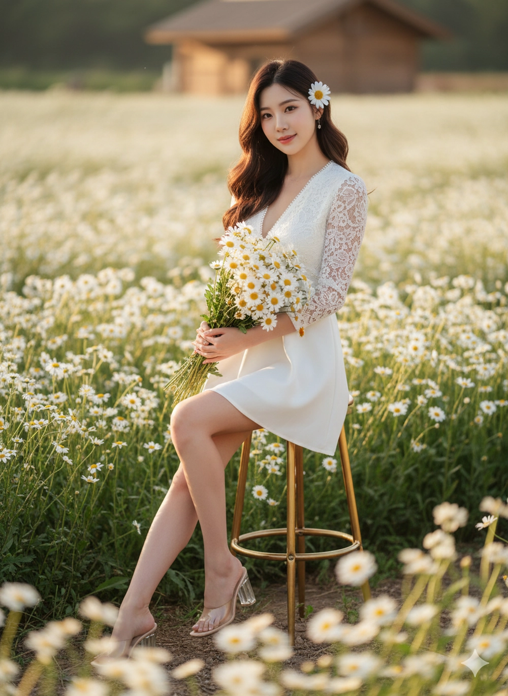 Cúc họa mi vào mùa: Prompt Gemini tạo ảnh đẹp mê ly