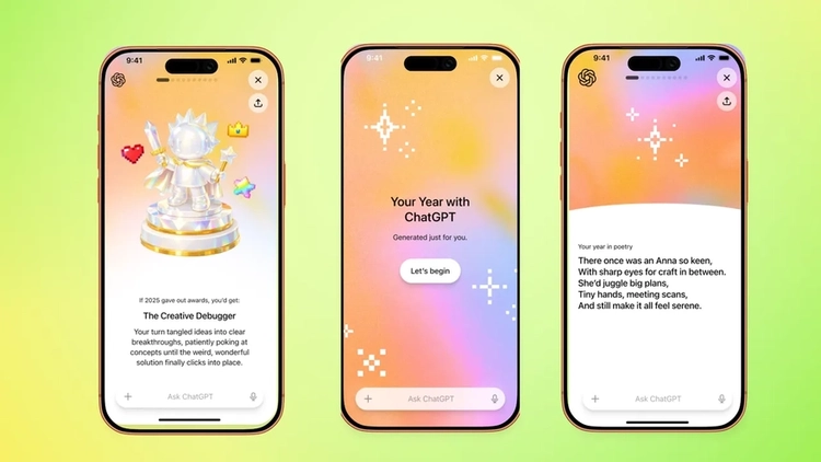 Không thua Spotify, ChatGPT ra tính năng tổng kết 2025