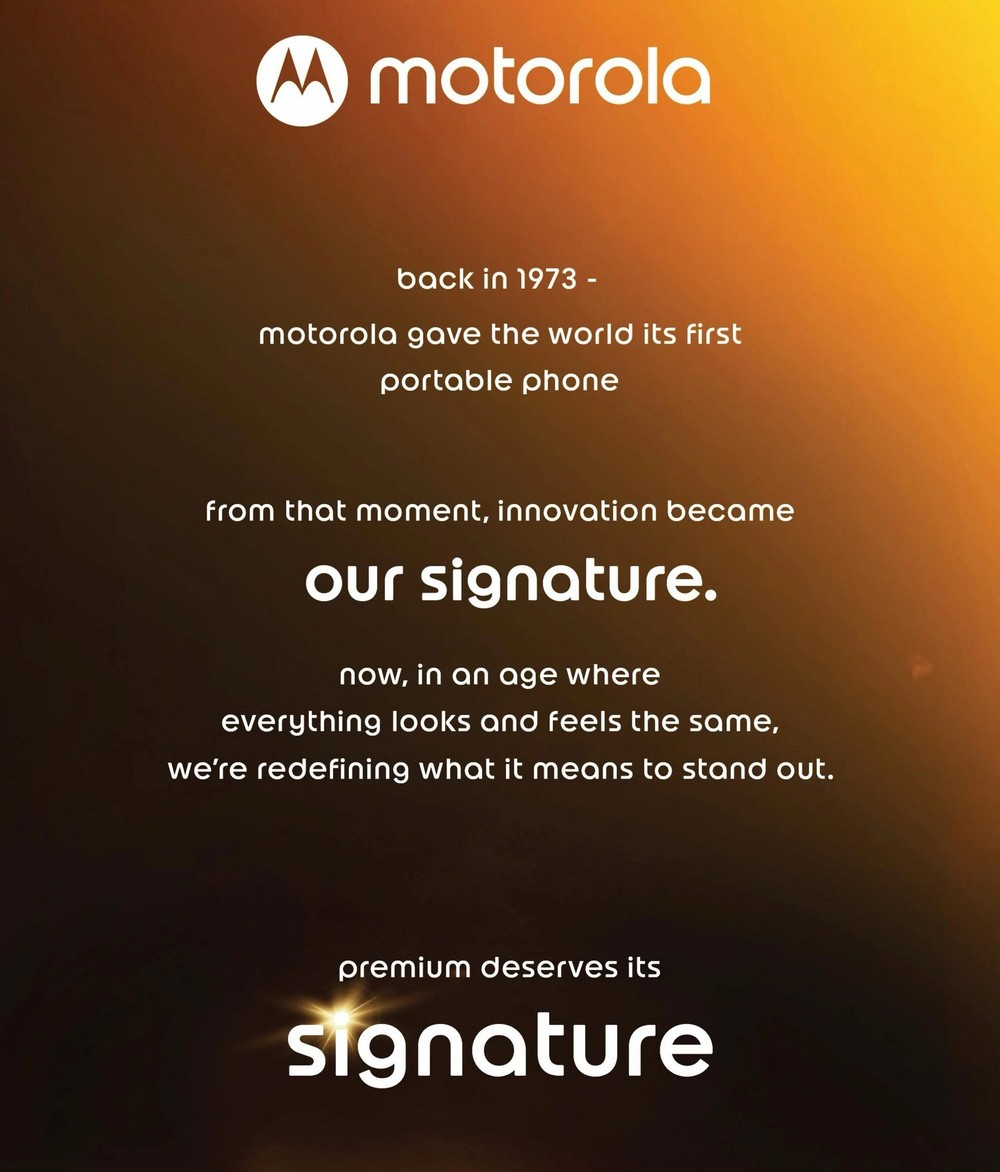 Motorola sắp ra mắt flagship mới mang tên Signature?