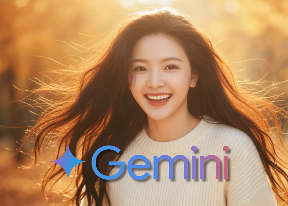 Prompt Gemini tạo ảnh 3 khung lá vàng rơi hot TikTok