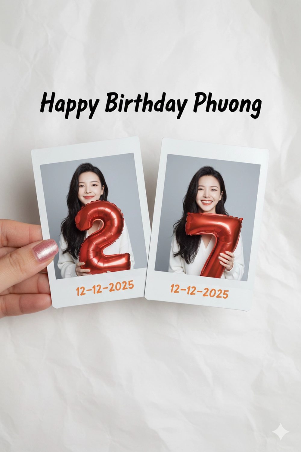 Prompt Gemini tạo ảnh concept sinh nhật lung linh