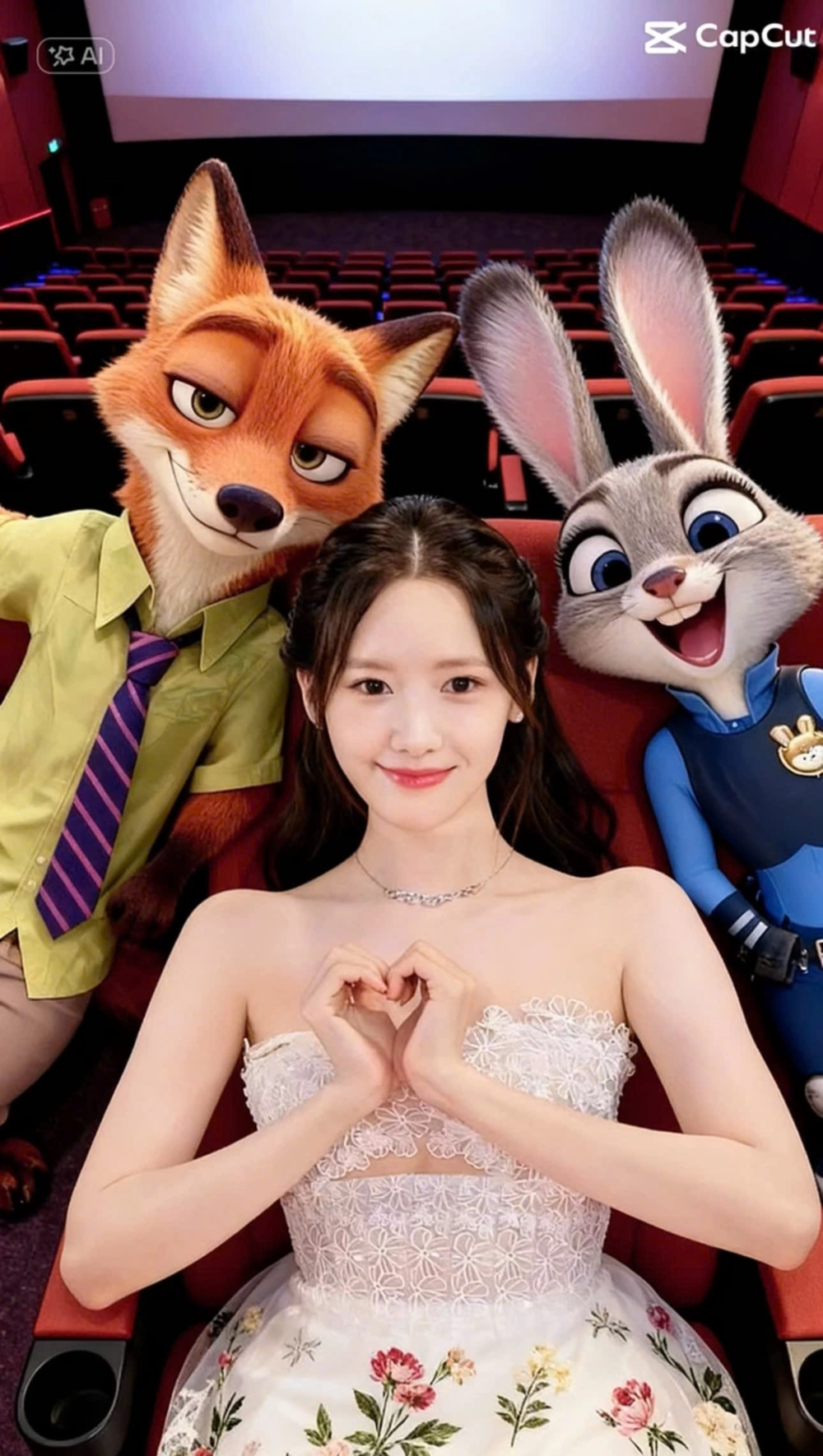 Cách tạo ảnh chụp cùng Zootopia hot hit với Capcut