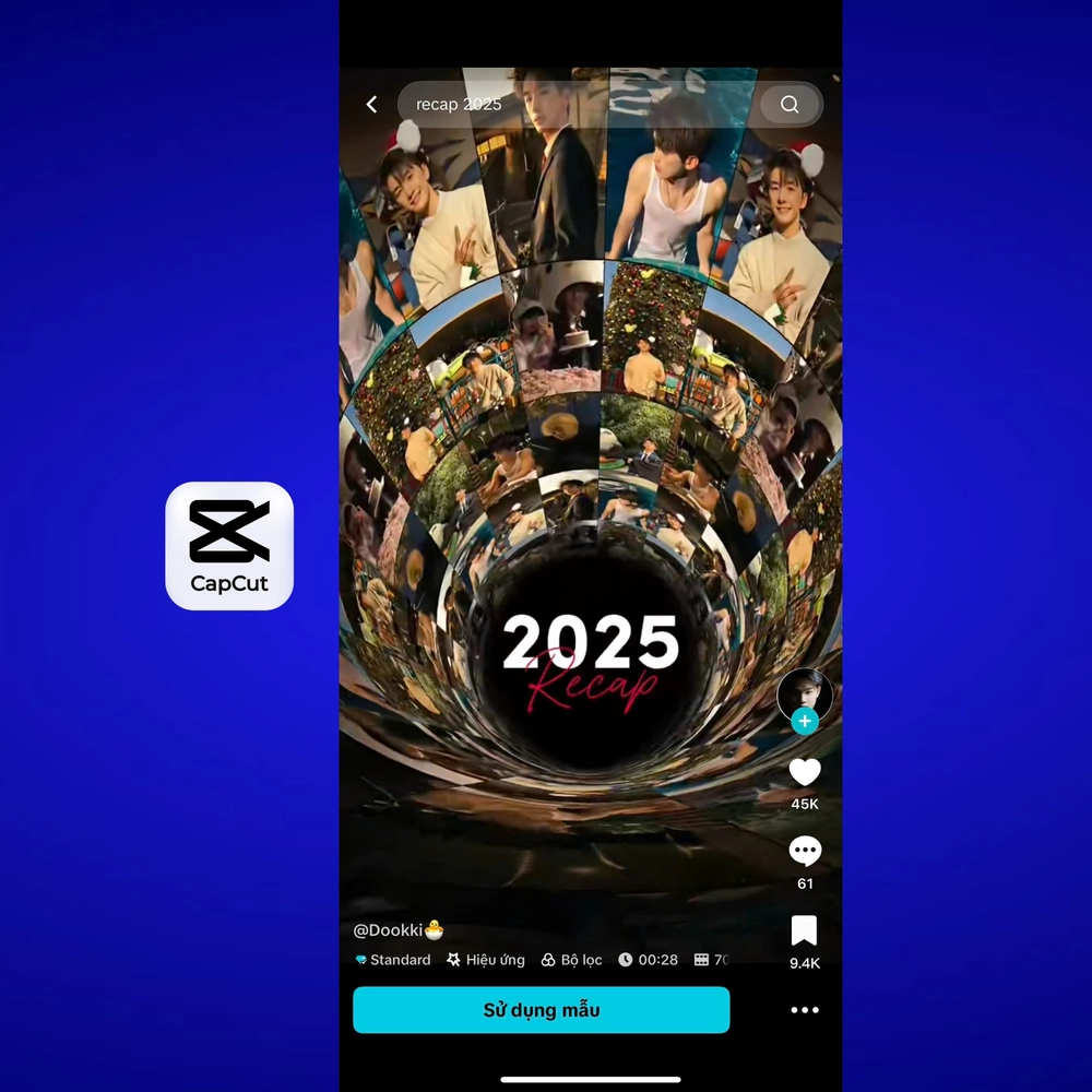 Tổng hợp mẫu RECAP: Nhìn lại 2025 trên CapCut cực hot