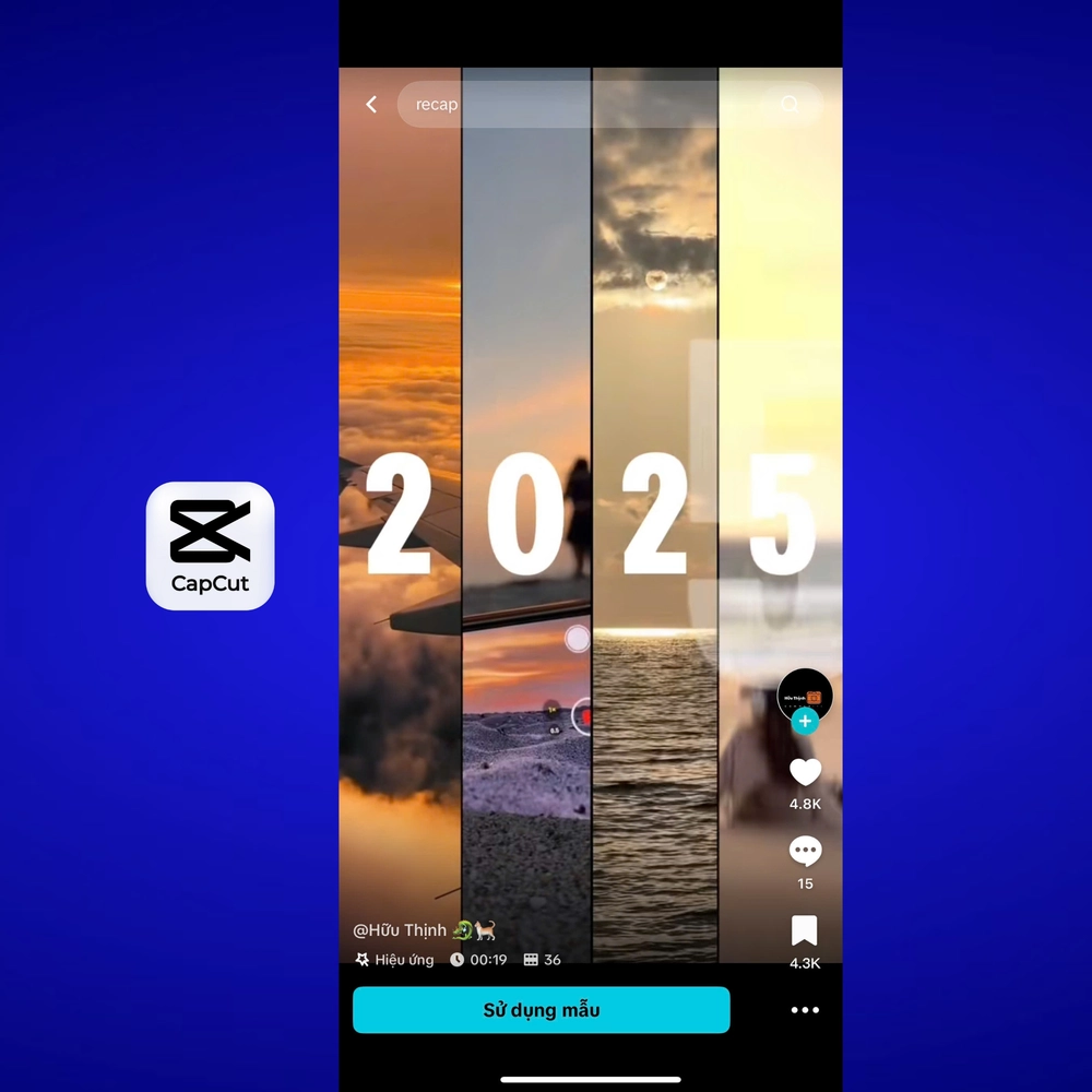 Tổng hợp mẫu RECAP: Nhìn lại 2025 trên CapCut cực hot