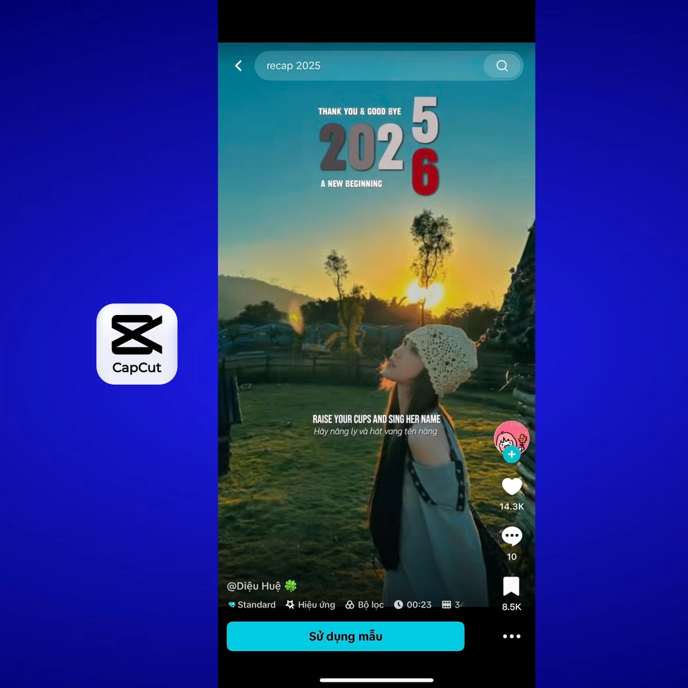 Tổng hợp mẫu RECAP: Nhìn lại 2025 trên CapCut cực hot