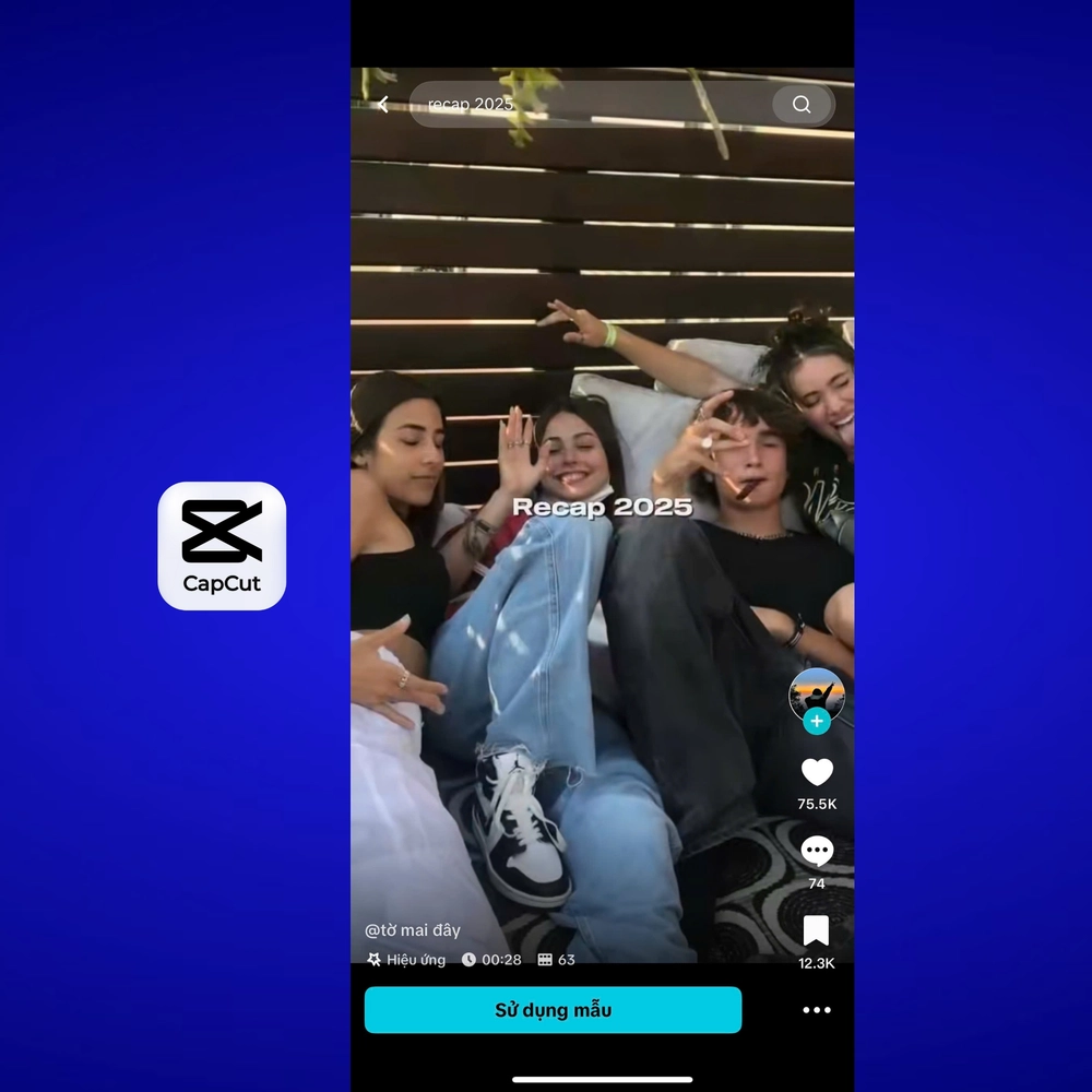Tổng hợp mẫu RECAP: Nhìn lại 2025 trên CapCut cực hot