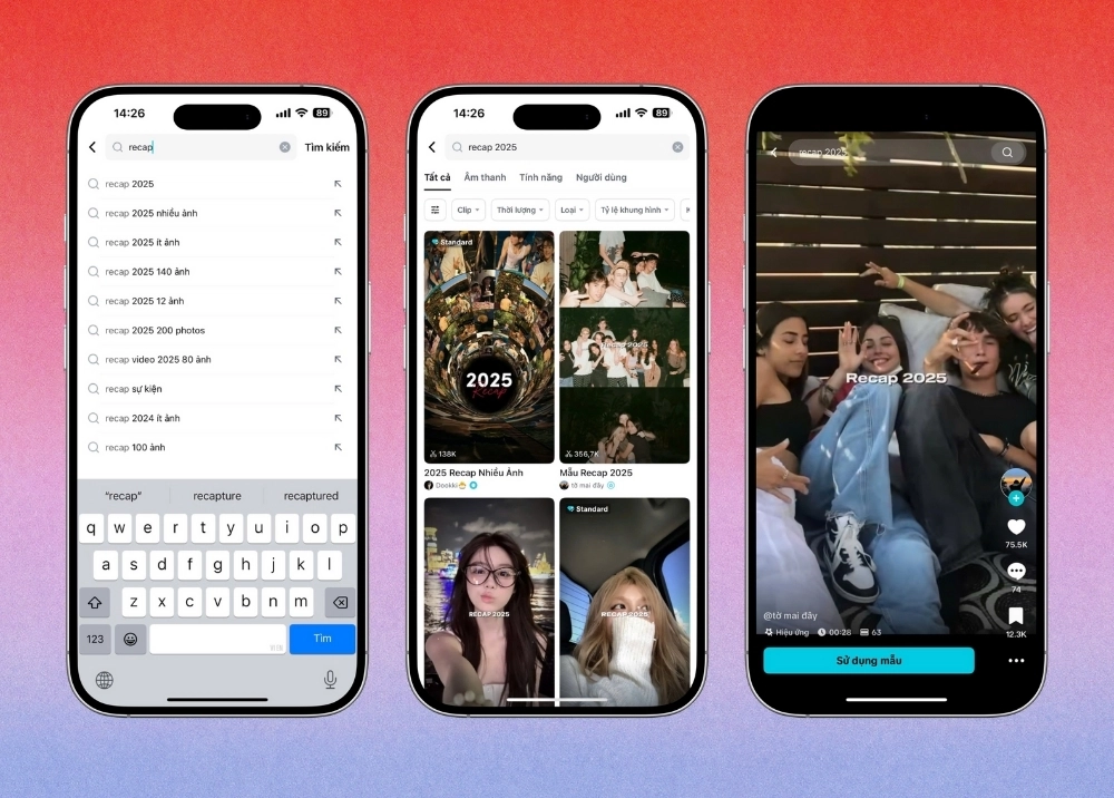 Tổng hợp mẫu RECAP: Nhìn lại 2025 trên CapCut cực hot