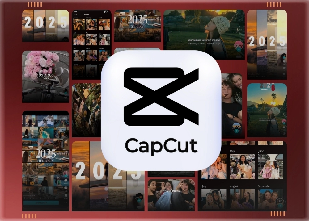 Tổng hợp mẫu RECAP: Nhìn lại 2025 trên CapCut cực hot