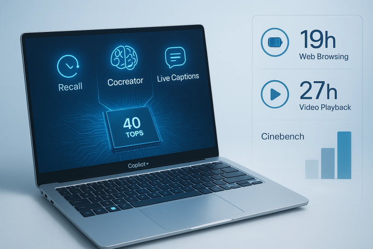 Microsoft tuyên bố pc Copilot+ vượt mặt MacBook Air M4
