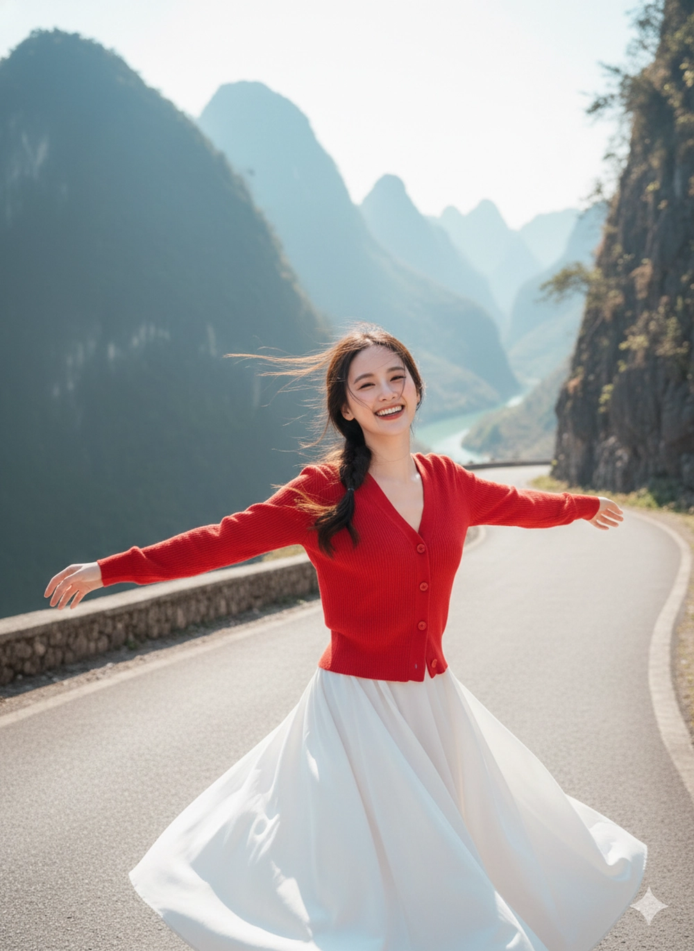 Check-in đèo Mã Pí Lèng tuyệt đẹp chỉ với Gemini AI