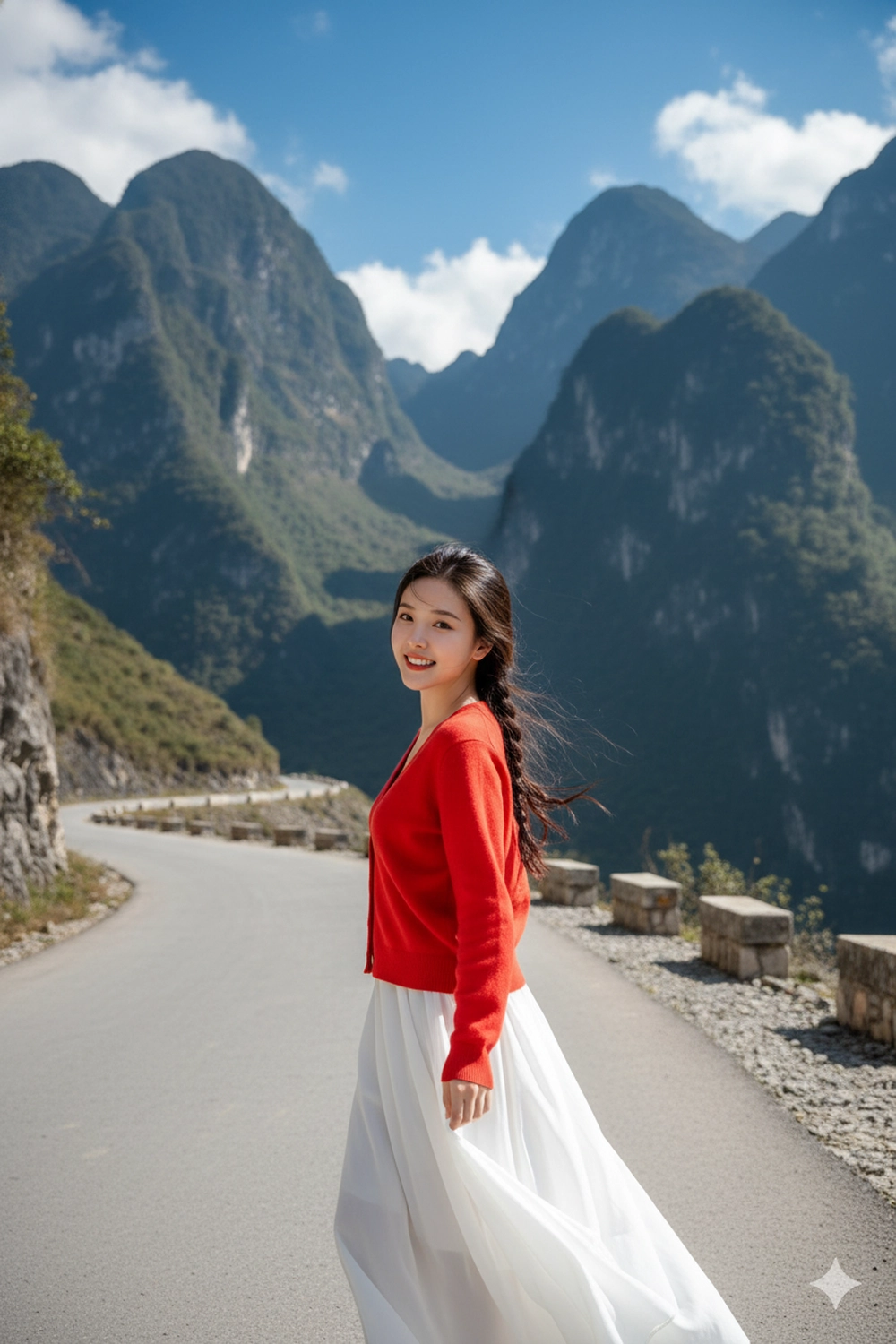 Check-in đèo Mã Pí Lèng tuyệt đẹp chỉ với Gemini AI