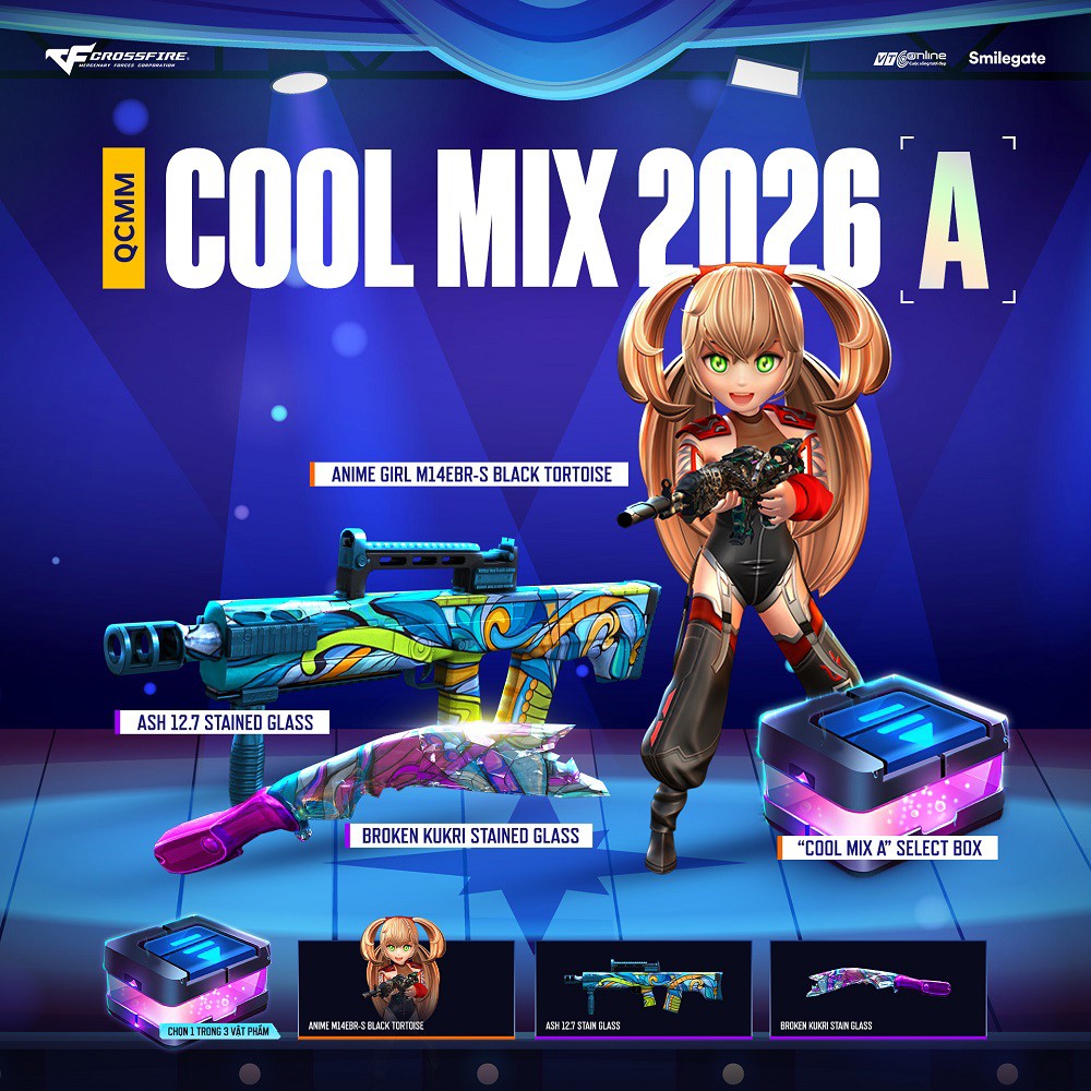 Crossfire mở bán 3 QCMM Cool Mix cùng lúc