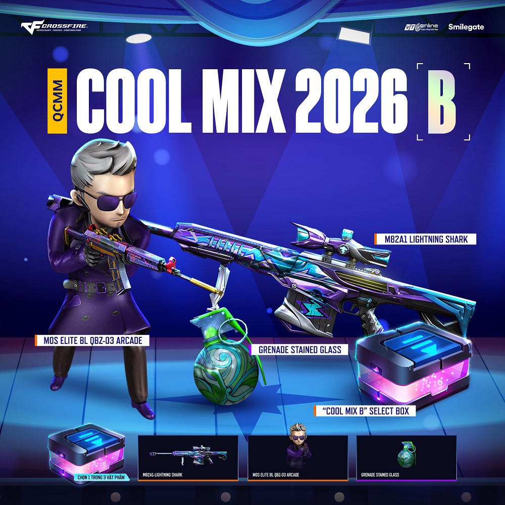 Crossfire mở bán 3 QCMM Cool Mix cùng lúc