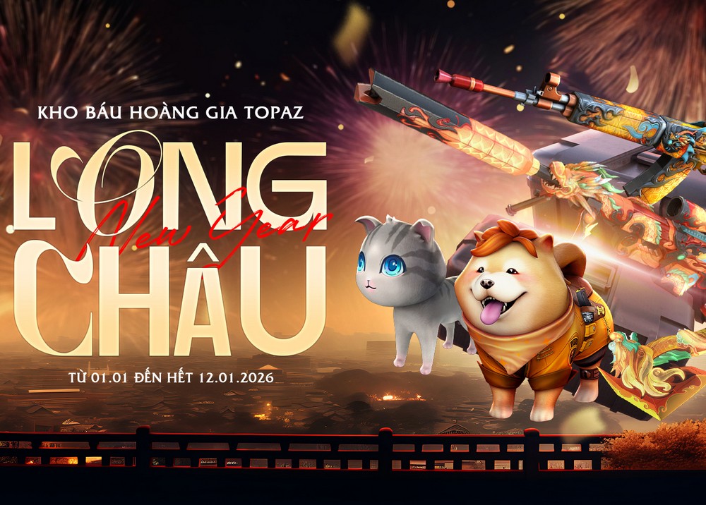 Crossfire khai xuân rước lộc với Kho Báu Hoàng Gia Topaz Long Châu 2026
